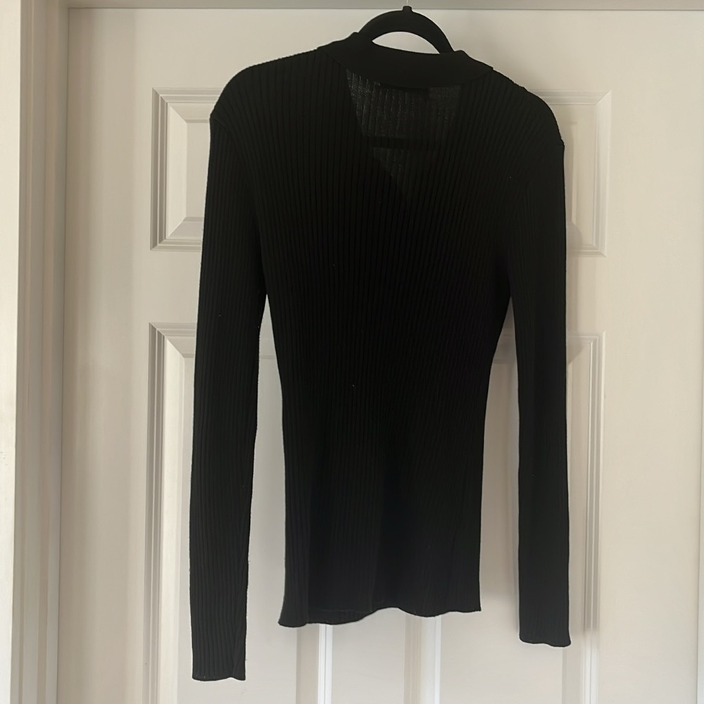 Oak + Fort Collared Ribbed Long Sleeve - Picture 3 of 3